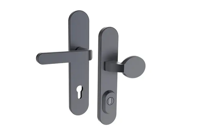 Bezpečnostní kování RX1-50 SOLID platina mat