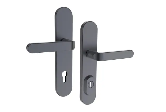 Bezpečnostní kování RX4-50 SOLID platina mat