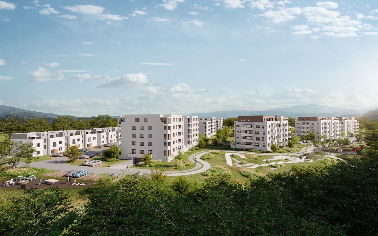 Vizualizace rezidenčního projektu Rulandská