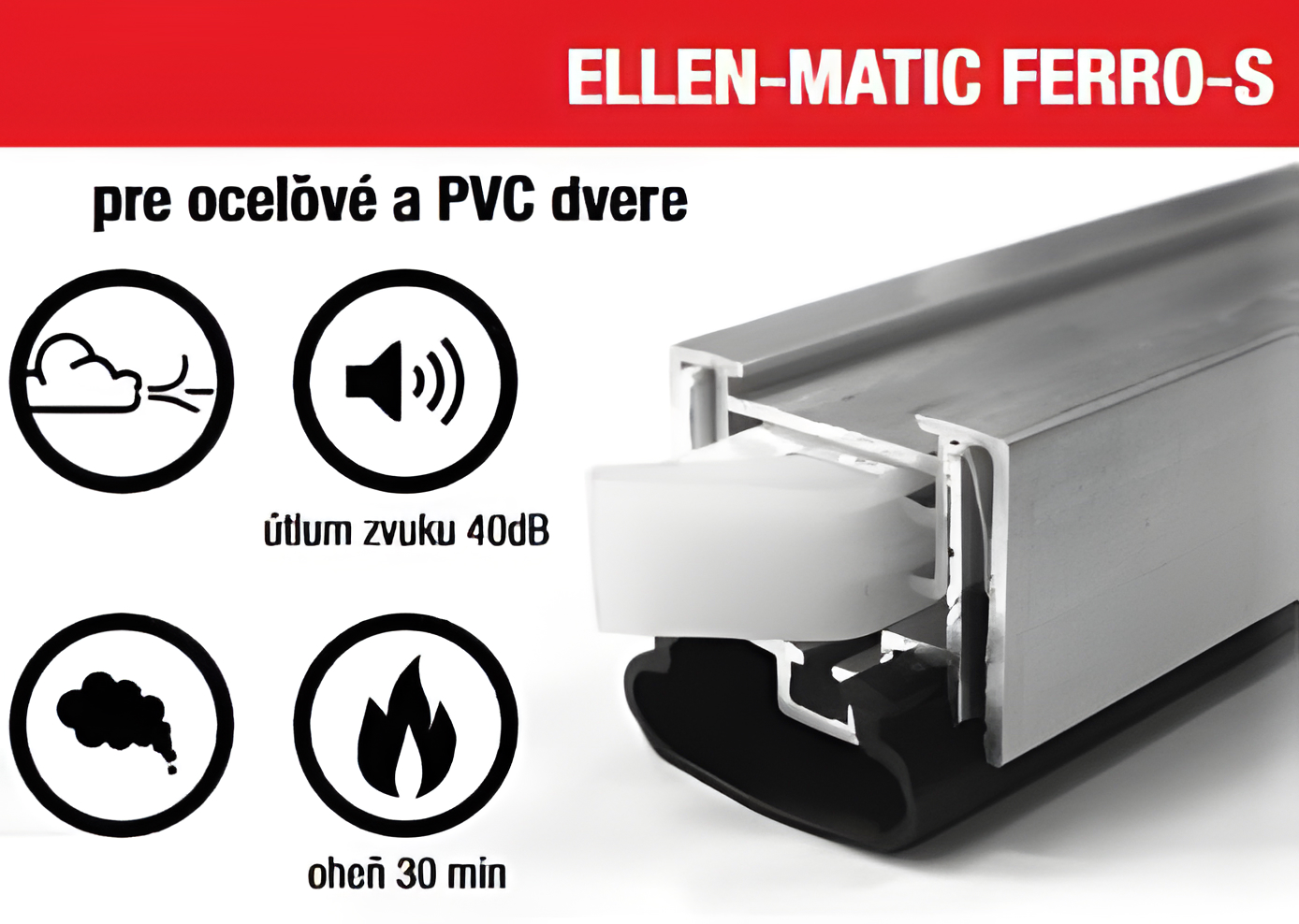 Padací práh Ellen-matic Ferro S pro bezbariérový průchod