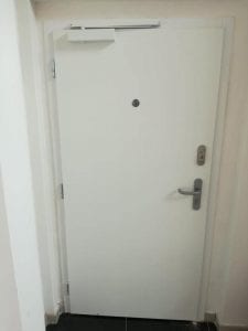 Bezpečnostní protipožární dveře se zámkem ABLOY a monitorováním vstupů