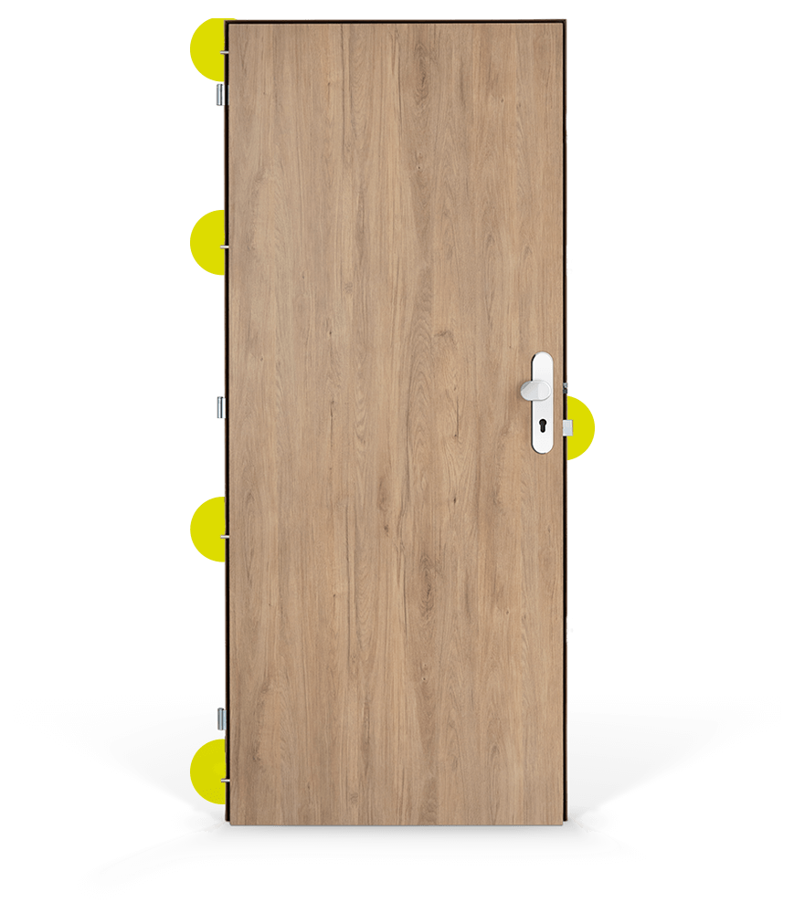 Bezpečnostní dveře s elektronickou kontrolou vstupu AK230/2 ABLOY